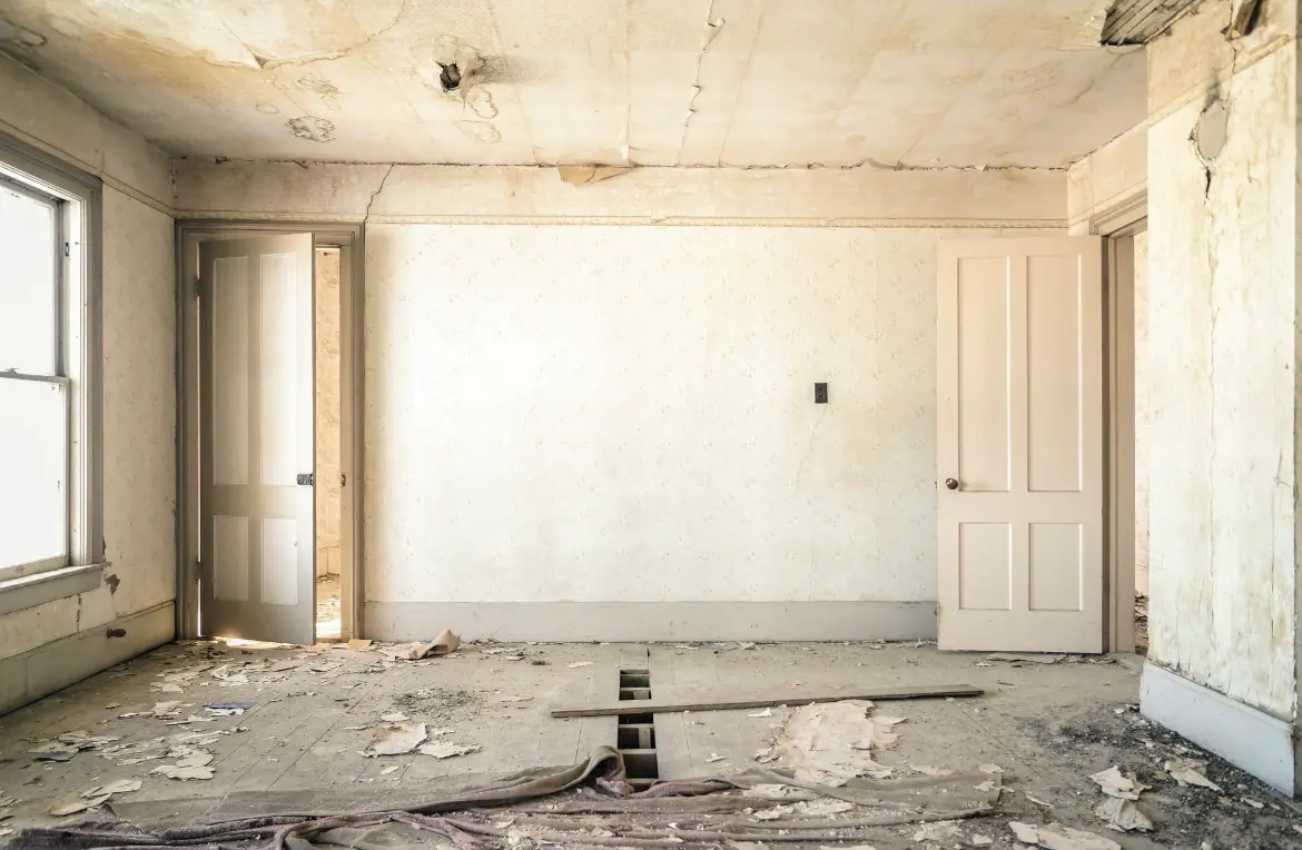 Waste disposal crew managing a cleanout project in Edna